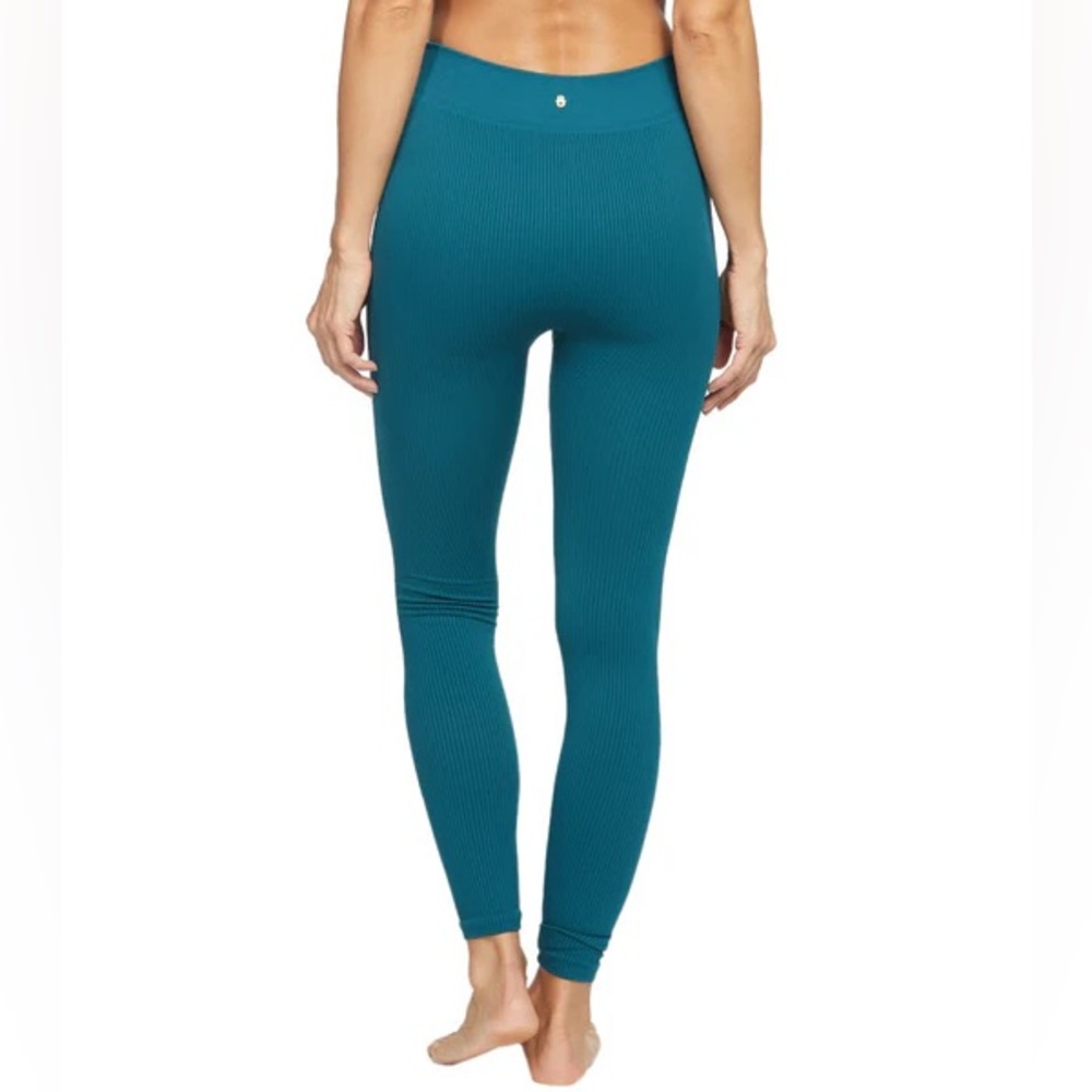Spiritual Gangster Rishi Seamless  Leggings Ribbed Size XS/S Teal